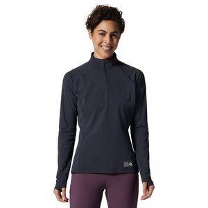 BNWT Mountain Hardwear W’s Mountain Stretch 1/2 zip black BNWT